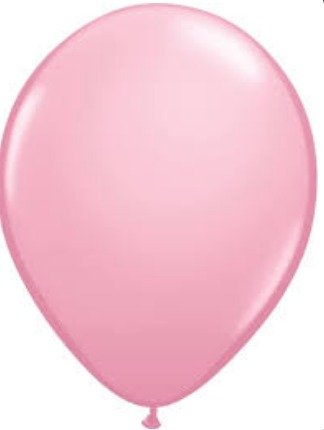 BALLOON, LATEX, OPAQUE, PINK, 11 INCHES