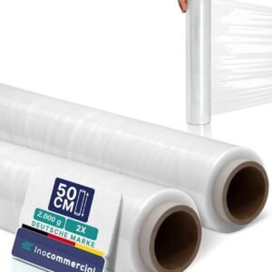 WRAP, PLASTIC FILM, CLEAR, 5 KG X 45 CENTIMETERS