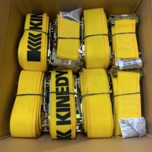 STRAP, WEBBING, CARGO, RATCHET, YELLOW,