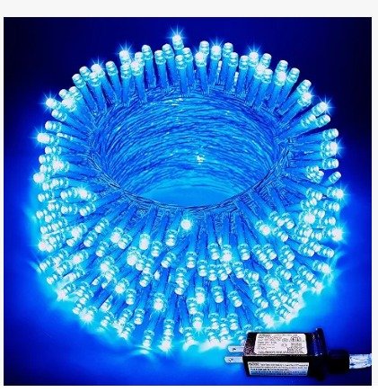 DECORATION, STRING LIGHT, LED, w/POWER ADAPTER, 220-240V, BLUE