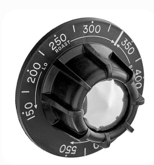 KNOB, CONTROL, CONVECTION OVENS, PLASTIC, BLACK, 0.72 X 1.989 X 1.989 INCHES