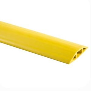 PROTECTOR, ELECTRICAL CABLE, FLOOR, NON-METALLIC, YELLOW, 5 FEET, 1.1 X 3.25 INCHES