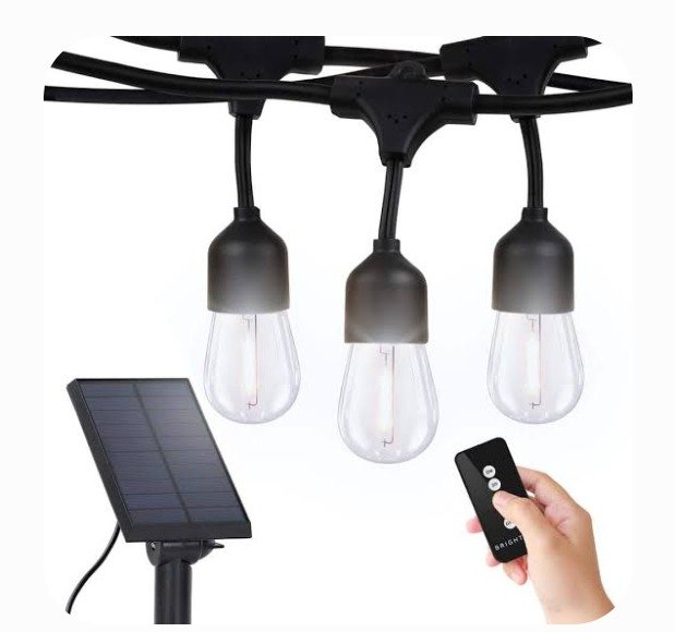 DECORATION, STRING LIGHTS, LED, SOLAR, WARM WHITE, 10 LEDS