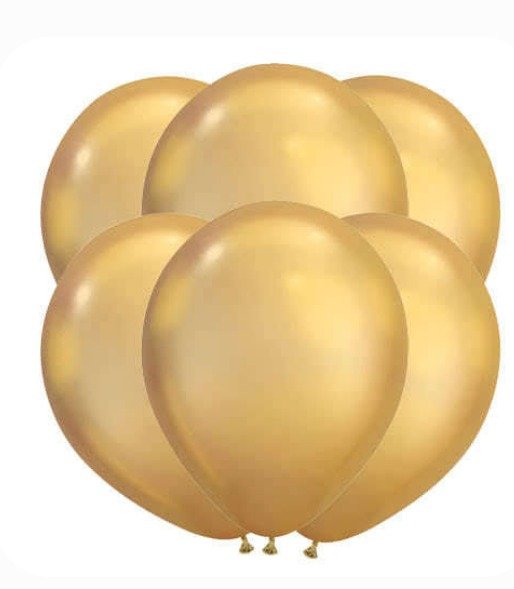 BALLOON, LATEX, OPAQUE, GOLD, 11 IN