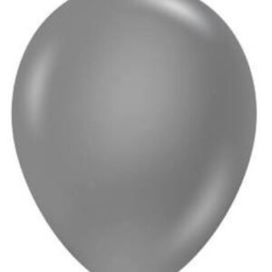 BALLOON, LATEX, METALLIC PEARLIZED, SILVER