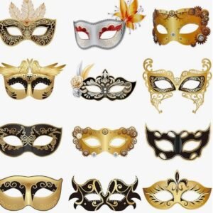 COSTUME, MASQUERADEVENETIAN, MARDI GRAS, MULTICOLOR, 44 X 16 X 10 CM, MANUFACTURER: NUOLUX,