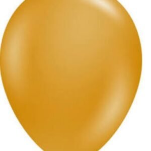 BALLOON, LATEX, METALLIC PEARLIZED, GOLD, 11 INCHES