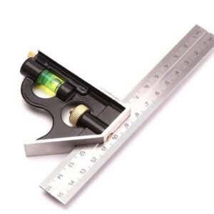 RULER, METRIC, ALUMINUM, w/ SPIRIT LEVEL, 3 PIECES