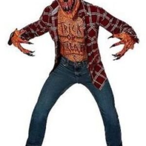 COSTUME SET, HALLOWEEN, SCARY PUMPKIN, PVC, ONE SIZE FIT,