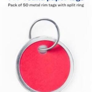 TAG, KEY, RED, 1 1/4 INCHES, MANUFACTURER# AMERICAN SOCIETY FOR TESTING AND MATERIALS, MODEL NO# ASTM D 710,