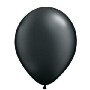 BALLOON, LATEX, PEARL ONYX BLACK