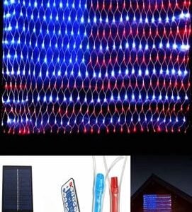 DECORATION, STRING LIGHTS (FLAG LIGHTS), w/ REMOTE, SOLAR, 420 LED, 30V,