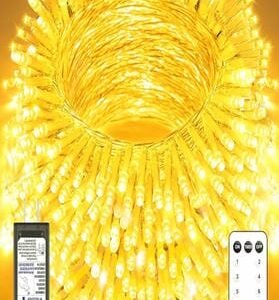 DECORATION, STRING LIGHTS, SOLAR, COLD WHITE, WARM WHITE, 300 LED, 3 X 3 METERS