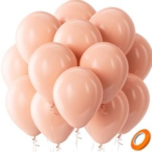 BALLOON, LATEX, OPAQUE, PEARL PEACH, 11 IN