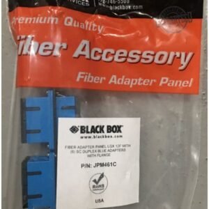 PANEL, PATCHING, FIBER OPTIC, SC CERAMIC, DUPLEX, BLUE, 6 PORT, MANUFACTURER: BLACK BOX,