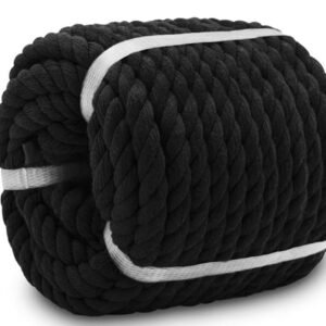 CORD, FIBROUS, (SASH CORD), BLACK