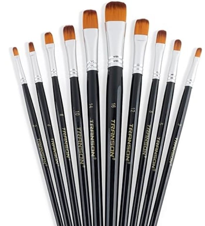 BRUSH SET, ARTIST'S, SIGNATURE, ACRYLIC, 13 PIECES, Part #: 1900, Manufacturer: FOLKART, SET (CONSISTS OF 13 EA) ; MANUFACTURER: FOLKART,
