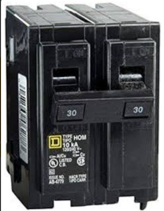 CIRCUIT BREAKER, MINIATURE, 2P, 120-240V, 30A