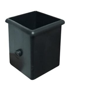 BUSHING, SQUARE, PLASTIC, BLACK