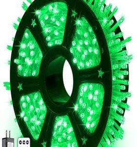 DECORATION, STRING LIGHT, LED, w/POWER ADAPTER, 220-240V, GREEN, 168 FEET