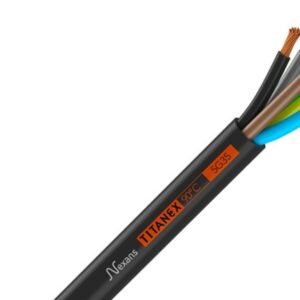 CABLE, POWER, ELECTRICAL, H07RN-F, BLACK, 5 CORE, 35 MM², MANUFACTURER: TITANEX,