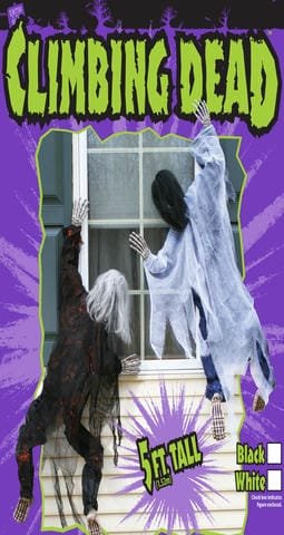 DECORATION, HALLOWEEN, BLACK CLIMBING DEAD, MULTICOLOR