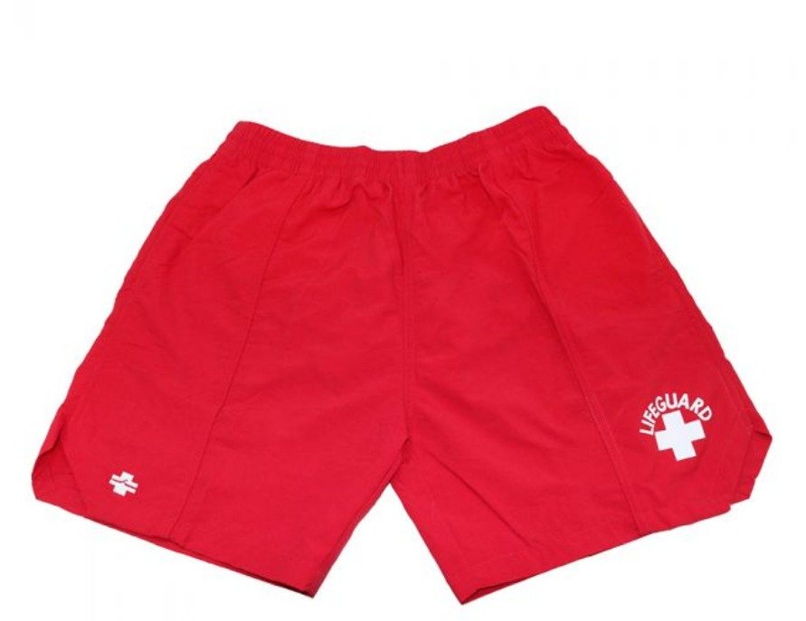 TROUSER, SHORT, LIFEGUARD, RED, LARGE