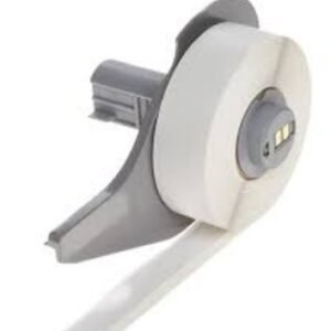 LABEL TAPE, PRESSURE SENSITIVE ADHESIVE, VINYL, WHITE ON GREEN, 0.5 INCH X 25 FEET, MANUFACTURER: BRADY UNITED STATES,