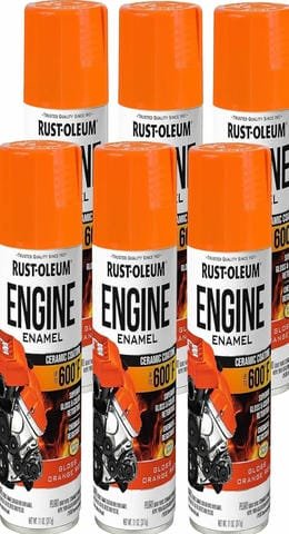 PAINT, ENAMEL, GLOSS, SPRAY, ORANGE, 11 OZ