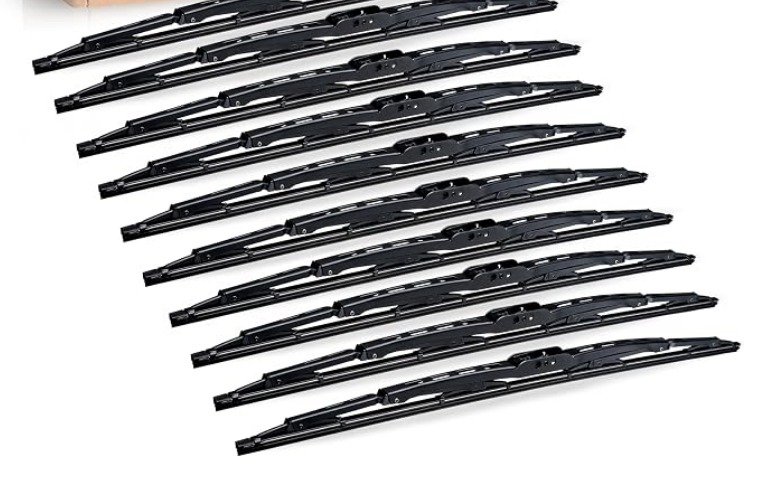 BLADE, WINDSHIELD WIPER, FRONT, RUBBER