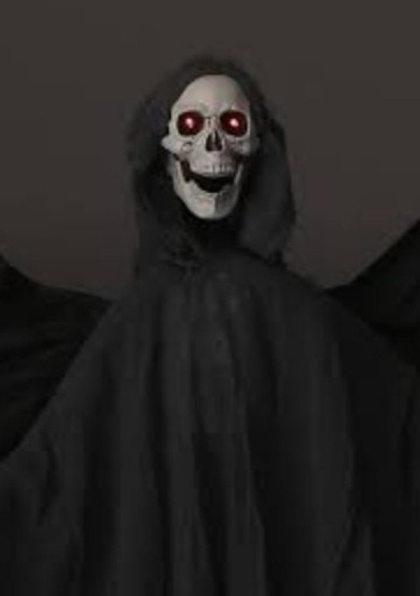DECORATION, HALLOWEEN, SWINGING REAPER PROP