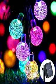 DECORATION, STRING LIGHTS, SOLAR, MULTI COLOR