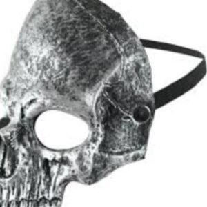 MASK, HALLOWEEN, CRACKED SKULL, LATEX, ONE SIZE FIT