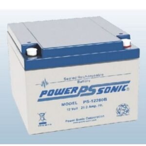 BATTERY, STORAGE, RECHARGEABLE, SEALED LEAD ACID, 12V, 26AH, MANUFACTURER: POWER-SONIC CORPORATION,