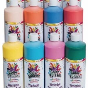 PAINT ASSORTMENT, FLUORESCENT, TEMPERA, MULTICOLOR, 16 OZ, Part #:PT3263,