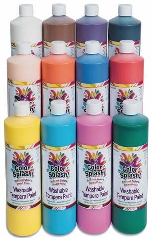 PAINT ASSORTMENT, FLUORESCENT, TEMPERA, MULTICOLOR, 16 OZ, Part #:PT3263,