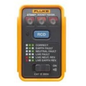 TESTER, SOCKET, W/ BEEPER, RCD, 250 V, 50 HZ, MANUFACTURER: FLUKE CORPORATION,
