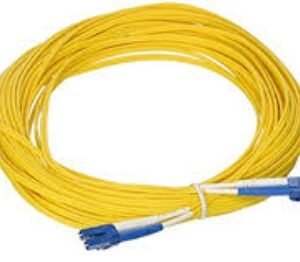 CABLE, FIBER OPTIC, SINGLE MODE, OS2 9/125, OFNR PVC, YELLOW, 15 M