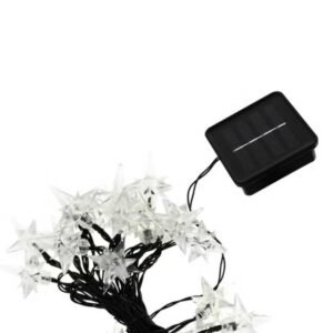 DECORATION, STRING LIGHTS, SOLAR, WHITE,