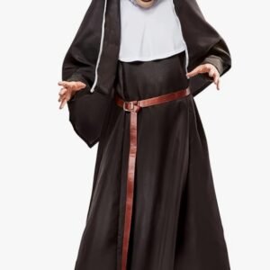 COSTUME SET, THE NUN CONJUIRING, ADULT, POLYESTER, BLACK