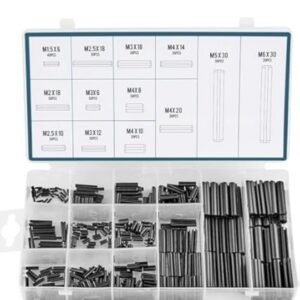PIN SET, SPRING, STEEL, 170 PIECES