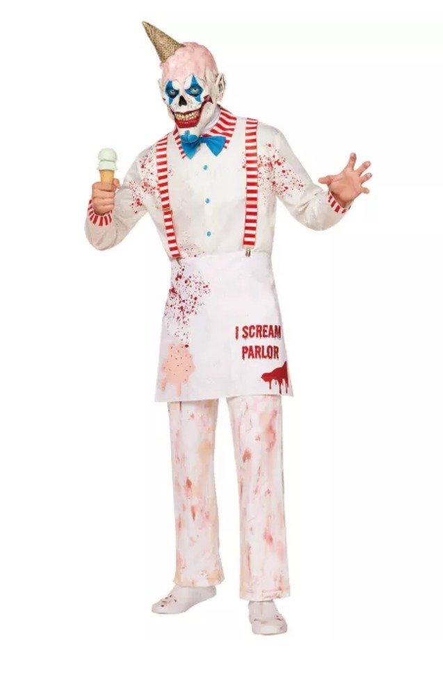 COSTUME SET, I SCREAM CLOWN, HALLOWEEN