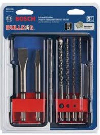 DRILL SET, ROTARY, HAMMER, (BIT), SDS PLUS, CARBIDE, 7 PIECES