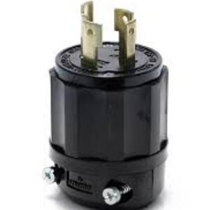 CONNECTOR, PLUG, ELECTRICAL (LOCKING PLUG), BLACK, 125-250V, 30A, 3 POLES