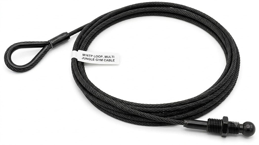 WIRE ROPE ASSEMBLY (CABLE), M16TP, LOOP, MULTI JUNGLE GYM
