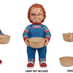 DECORATION, DOLL, CHUCKY GREETER, PLASTIC/FABRIC,