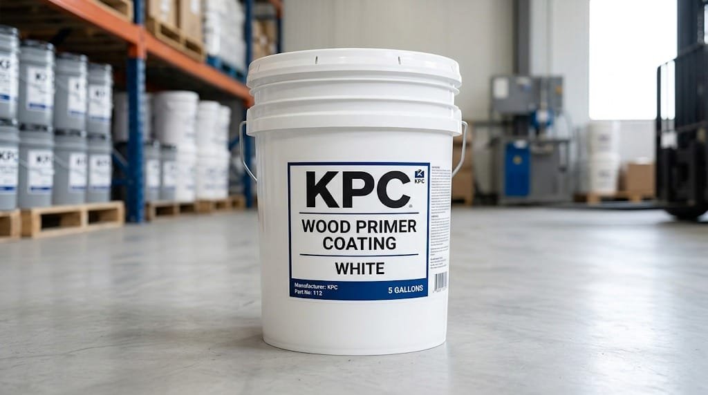 PRIMER COATING, WOOD, WHITE, 5 GL