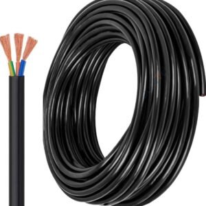 CABLE POWER ELECTRICAL BLACK 3 CORE 4 MM (6145-CA-002-1009)