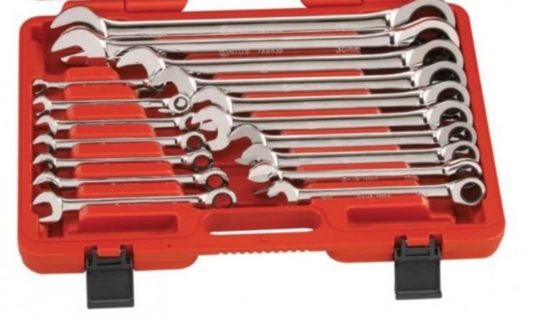 WRENCH SET, SPANNER, W/ BOX END, 8 -19 MM