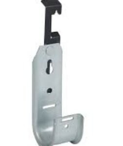 HOOK, SUPPORT, J, BATWING, GALVANIZED STEEL, SILVER, 1-5/16 INCHES